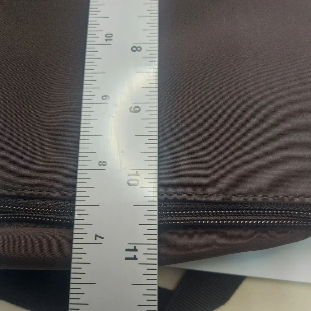 Hobo International Brown‎ Nylon Crossbody Bag Adjustable Strap Zip Pockets
